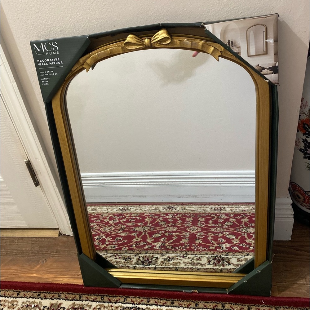 MCS home antique brass finish Arch Wall decorative Mirror